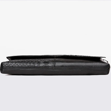 Female Shoulder Messenger Bags Casual Crossbody Bag Black PU Leather 2024Trend Women Stone Print Chain Envelope Clutch Purses PlatiNum