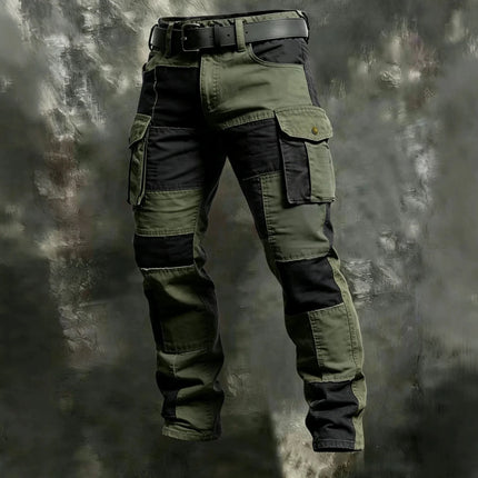 2026 Cotton Men's Pants Large Size Multi-pocket Loose Overalls Outdoor Sports Training Jogging Casual Pants Loose Comfortable