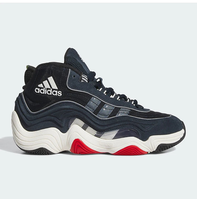 Scarpe da basket ammortizzate durevoli mid-top da uomo originali Adidas a tre strisce ufficiali IF2100
