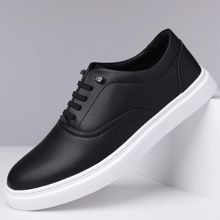 Big Size Fashion Casual Sneakers for Men Spring Autumn New Designer Board Shoes Male Black White Leather Zapatos De Hombre