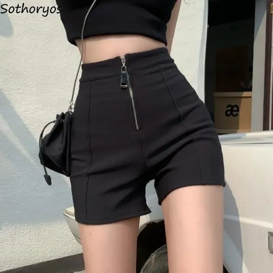 XS-5XL Shorts Women Solid Popular All-match Daily Fashion Simple Korean Style Ladies Classics Charming Delicate Hotsweet Summer