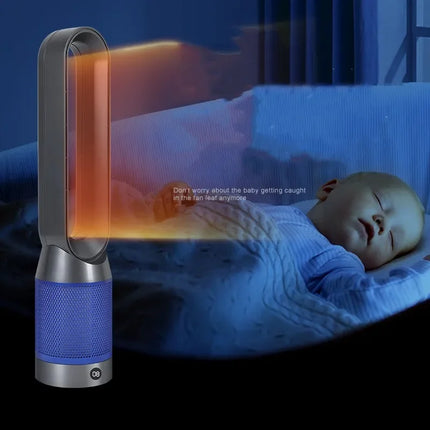 Nuovo riscaldatore 2022, ventilatore domestico a risparmio energetico, riscaldamento termoelettrico a piena velocità, ventilatore senza pale a doppia funzione caldo e freddo