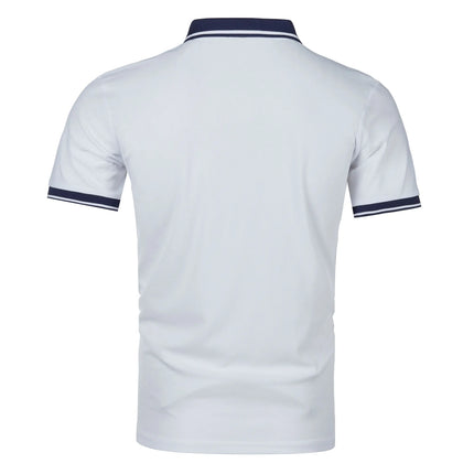 Men's short sleeve top daily casual short sleeve T-shirt with lapel casual short sleeve men's casual T-shirt