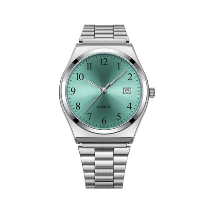 LUCKY FOX - Orologio da polso elegante e minimalista in acciaio inossidabile con quadrante nero - Cronometraggio preciso per tutti i giorni platinumshop