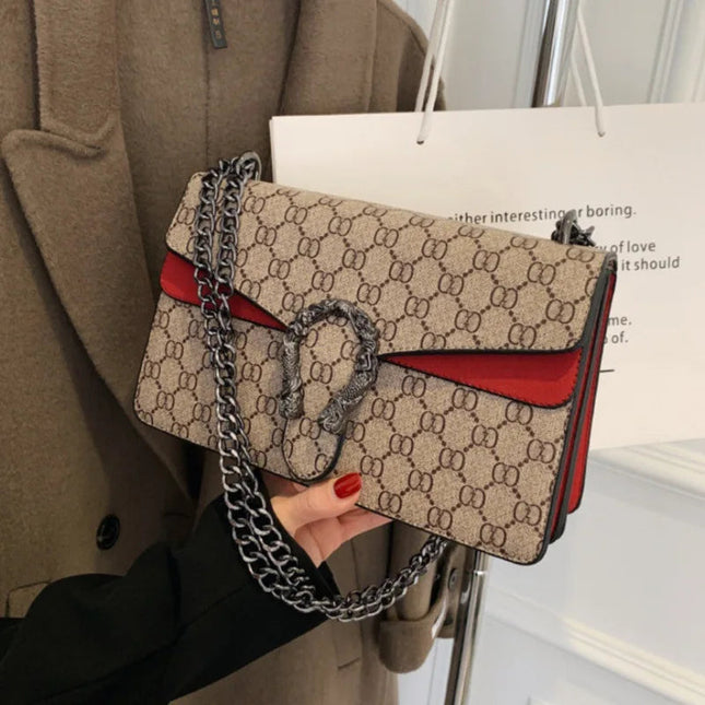 Fashion Popular Women's Bag Trend Brand Retro Chain Shoulder Bag High Quality Ladies Crossbody Bag Designer Luxury Handbag PlatiNum