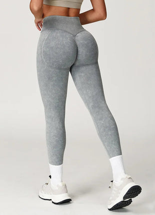 Yoga Pants Impact Leggings Women Seamless Sports Yoga Pant High Waist Ribbed Gym Clothes Fitness Workout Wear Scrunch Bum Tights PlatiNum
