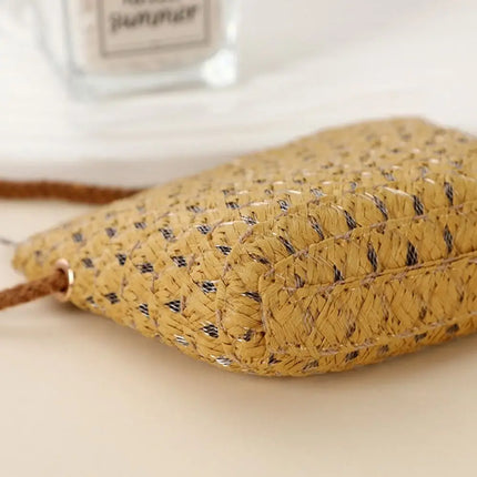 Fashionable Shell-Shaped Straw Bag, Handmade, Summer Beach Bag, Shoulder Bags for Children