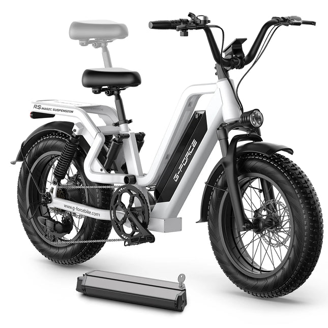 Bicicletta Elettrica G-FORCE RS ST per Tutti i Terreni, Potenza 750W, Batteria 48V15Ah, Bici Elettrica per Adulti, Pneumatici Larghi 20*4 Pollici per Tutti i Terreni