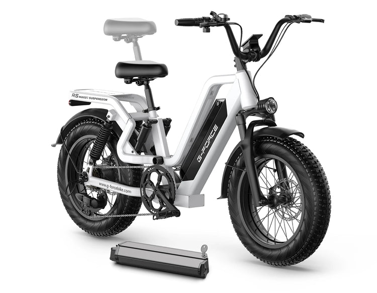 Bicicletta Elettrica G-FORCE RS ST per Tutti i Terreni, Potenza 750W, Batteria 48V15Ah, Bici Elettrica per Adulti, Pneumatici Larghi 20*4 Pollici per Tutti i Terreni
