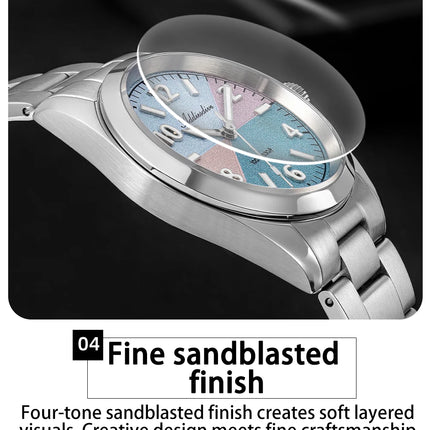 ADDIESDIVE Watch Men 2026 New 36mm Quartz Wristwatch AD2555 Sapphire 100m Waterproof BGW9 Luminous 316L Stainless Steel Watches