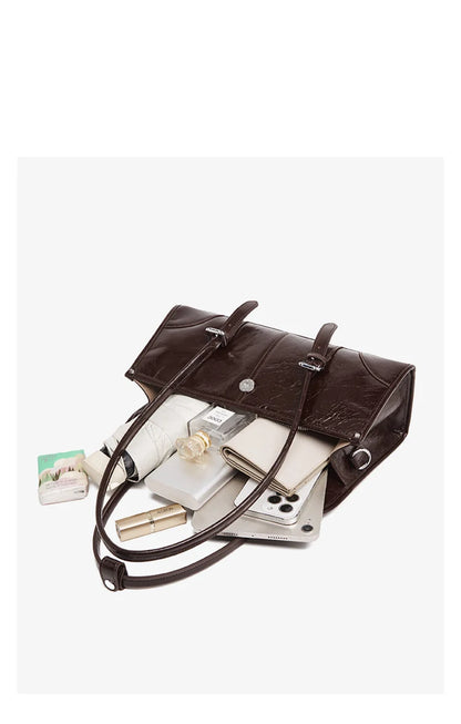 FOXER Lady's Shoulder Bag Genuine Leather Cross Body Bag 2025 Autumn Winter Large Capacity Travel Bag Commute Work Elegant