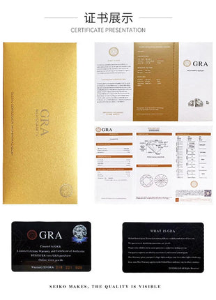 Orecchini a lobo QMSHR con moissanite da 0,5-2 carati, placcati oro giallo 18K, in argento 925, per matrimonio, gioielli da donna e uomo con certificato GRA platinumshop