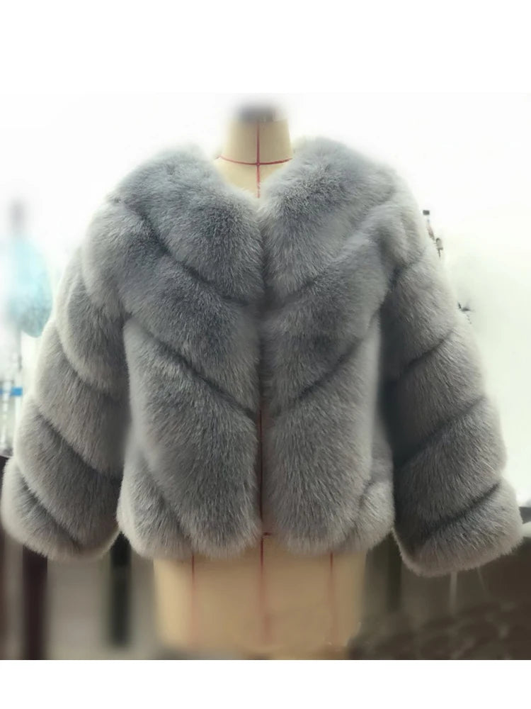 ZADORIN NEW Streetwear Furry Faux Fur Coat Woman Clothing Elegant Long Sleeve Winter Coats Woman Jackets Fourrure Abrigo Mujer