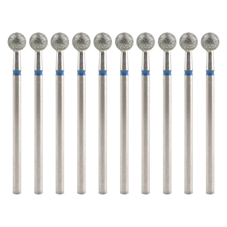 10Pcs Diamond Milling Cutter For Manicure Electric Nail Drill Bits Accessory Pedicure Machine Nail File Gel Remover Tool uñas Accesorios Y Herramientas