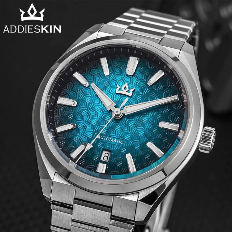 AddiesKin K014 Mechanical Watch for Men ST2130 Automatic Movement (ETA 2824 Compatible) 40mm Stainless Steel Case Cameo Shell