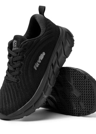 FitVille Scarpe da uomo con punta larga, ammortizzate, larghezza extra larga, scarpe da corsa antiscivolo, comode sneakers leggere per piedi grassi