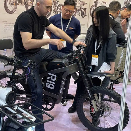 COSWHEEL R19 Bicicletta Elettrica 72V 40AH con Batteria al Litio, E-bike da Montagna per Adulti 9000W, Ciclomotore Elettrico da Uomo, E-truck da Strada
