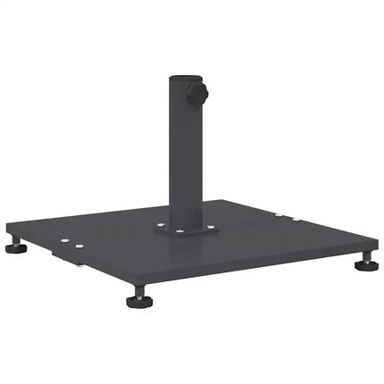 Base per Ombrellone da Esterno – Base Quadrata in Acciaio Effetto Legno e Grande Stabilità