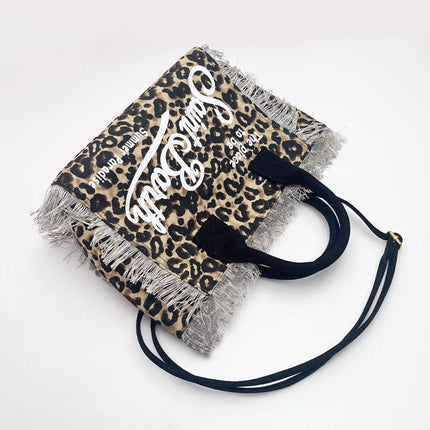 Fashion Classic Women's Tote Bag High Quality Tassel Shoulder Bag Trend Brand Elegant Ladies Beach Bag Designer Luxury Handbag PlatiNum