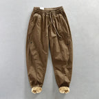 Winter New Thickened 100% Cotton Cargo Velvet Men's Winter Pants Comfortable Soft Keep Warm Retro Street Trousers  AZ640