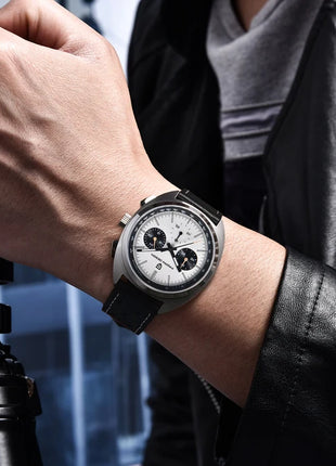 Orologio da uomo di lusso retrò 2026 PAGANI DESIGN Cronografo sportivo al quarzo VK63 con zaffiro AR impermeabile e cinturino in pelle
