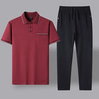 2024 Summer New Comfortable Soft Cotton Fashion Suit Men's Casual Relaxed Breathable Plus Size High Quality Sports Two-Piece Set PlatiNum