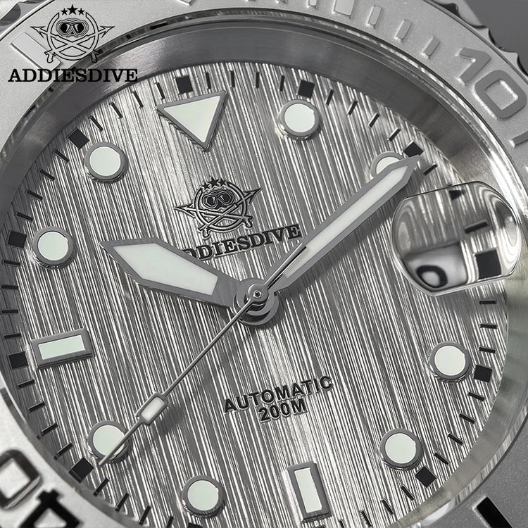 ADDIESDIVE AD2087 Men Watch Waterproof 20Bar Driver Sapphire Glass BGW9 Luminous Reloj Hombre NH35 Automatic Mechanical Watch