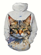 Cat Graphic Hoodies For Men Women Streetwear Cute Fashion 3d Printing Animal Cat Hoodies Oversized Unisex Harajuku Sweatshirt