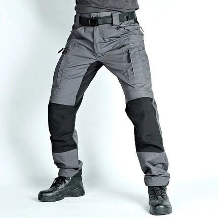 Military Tactical Pants Men's Cargo Trousers Casual Outdoor Waterproof Pants Multi-pocket Wear-resistant Breathable Workwear