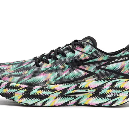 361 Degrees FLAME 3.0 Men Women Running Shoes Carbon Plate Racing Rebound Stable Breathable Wear-resistant Sneakers 672412207 PlatiNum