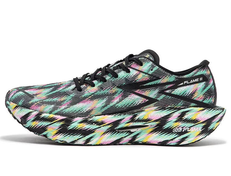 361 Degrees FLAME 3.0 Men Women Running Shoes Carbon Plate Racing Rebound Stable Breathable Wear-resistant Sneakers 672412207 PlatiNum