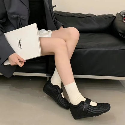 Low Heels Silver Shoes Women Pointed Toe Lace Up Sports Style High Heels Comfort Ladies Pumps Black Spring 2025 Shoes