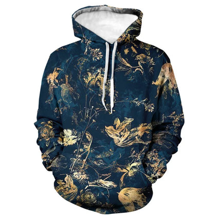 Fashion Rose Floral Hoodies Flower 3D Print Men Women Hip Hop Streetwear Hooded Sweatshirts Oversized Pullovers Top Man Clothing
