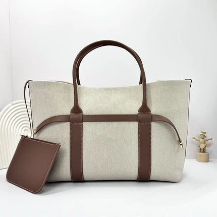 Borsa a Mano da Donna in Vera Pelle di Alta Qualità, Stile Designer, Borsa a Tracolla Oversize con Cinghia Larga, Borsa a Tracolla per Uso Professionale e Quotidiano, Anti-piega, in Pelle Morbida, Adatta per Riunioni Formali
