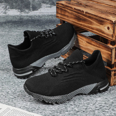 Breathable Socks Shoes Women Lightweight Knitted Casual Sneakers Non-slip Walking Footwear Outdoor Jogging Fitness Sports PlatiNum
