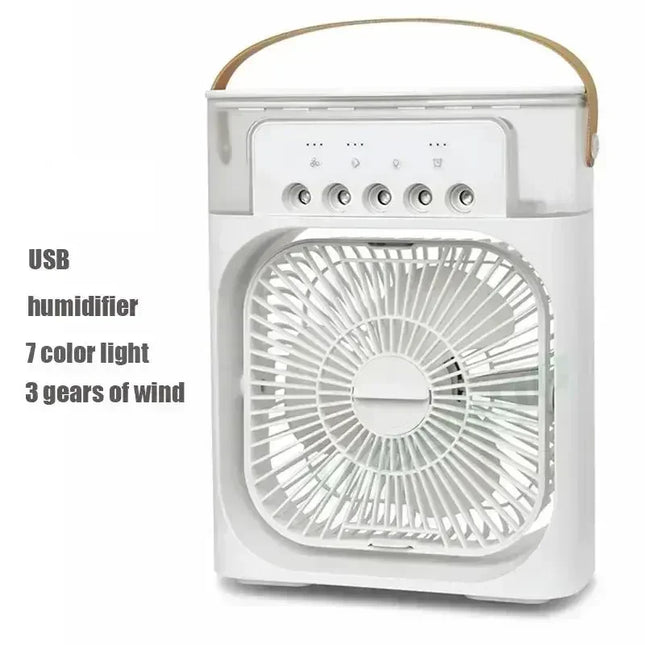 Nuovo 3 in 1 ventilatore condizionatore d'aria domestico mini dispositivo di raffreddamento dell'aria LED luce notturna umidificatore portatile ventola di regolazione dell'aria ufficio casa ventilatore