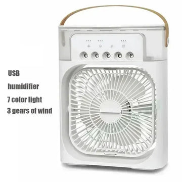 Nuovo 3 in 1 ventilatore condizionatore d'aria domestico mini dispositivo di raffreddamento dell'aria LED luce notturna umidificatore portatile ventola di regolazione dell'aria ufficio casa ventilatore