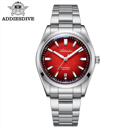 ADDIESDIVE New Men's Watches Mechanical 39mm Bubble Glass Stainless Steel Luminous Luxury Watch 100m Waterproof Automatic Watch