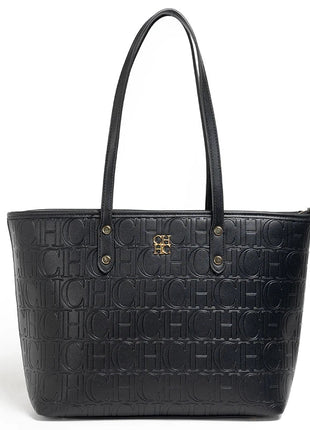 CH 2026 New Embossed Tote Bag Set 2Pcs Large Capacity Shoulder Bag with Pouch Luxury Designer Handbag for Women PlatiNum
