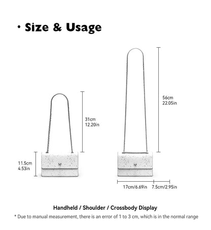 Mini borsa a tracolla con tracolla a catena Borsa a tracolla quadrata piccola da donna 2025 Nuova moda - Bafeli