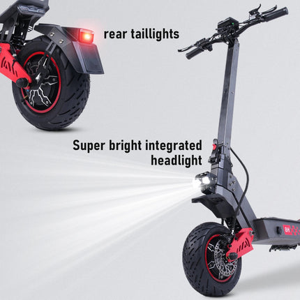 Freeboy H8 Pieghevole Portatile Ad Alta Potenza Scooter Elettrico 6000W Motore 60V28Ah Batteria Sport Cruise 11 Pollici Fuoristrada Pneumatico E-Scooter platinumshop