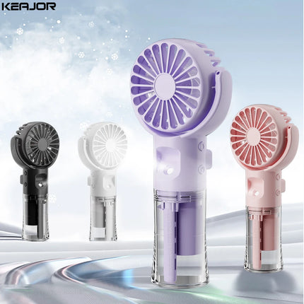 Ventilatore portatile per nebulizzazione d'acqua Mini ventilatore portatile ricarica USB 4 velocità ventole Spray per collo appese piccolo ventilatore portatile portatile portatile