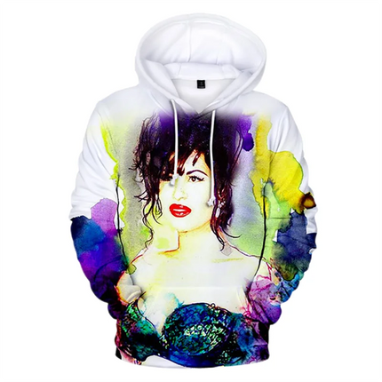 Sexy Singer Selena Quintanilla 3D Print Hoodies Men Women Hip Hop Oversized Pullover Hooded Sweatshirts Streetwear Man Clothing