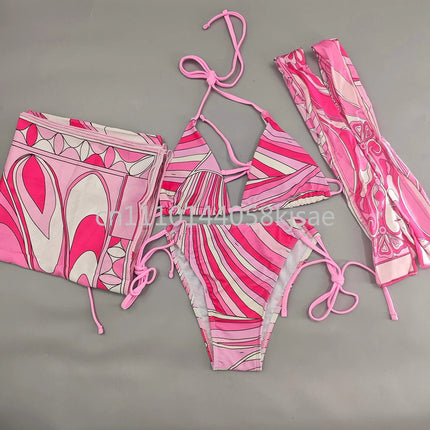 Costumi da bagno di lusso da donna con sciarpa nera e logo firmato, set bikini con fascia per capelli firmata da designer, abbigliamento da spiaggia platinumshop