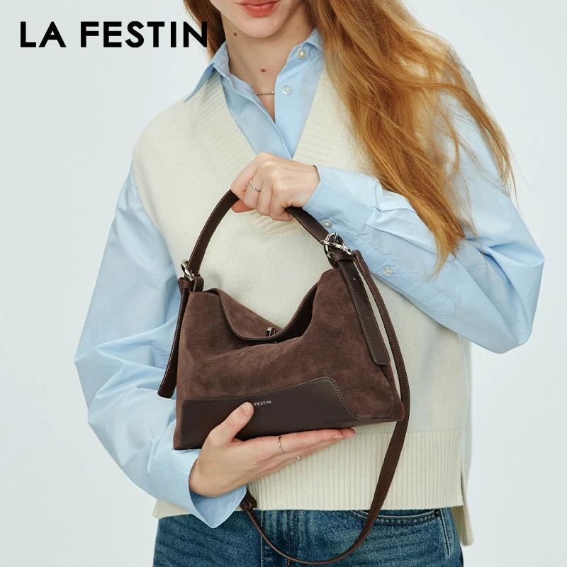 LA FESTIN Original Tote Bags for Women Popular Shoulder Crossbody Bag Large Capacity Handbag Casual Package Lady Fashion Bag