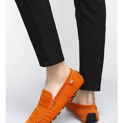 Scarpe Italiane Formali da Uomo, Mocassini in Pelle Fatti a Mano, Scarpe Casual da Guida, Slip-on di Lusso Comodi per Uomo