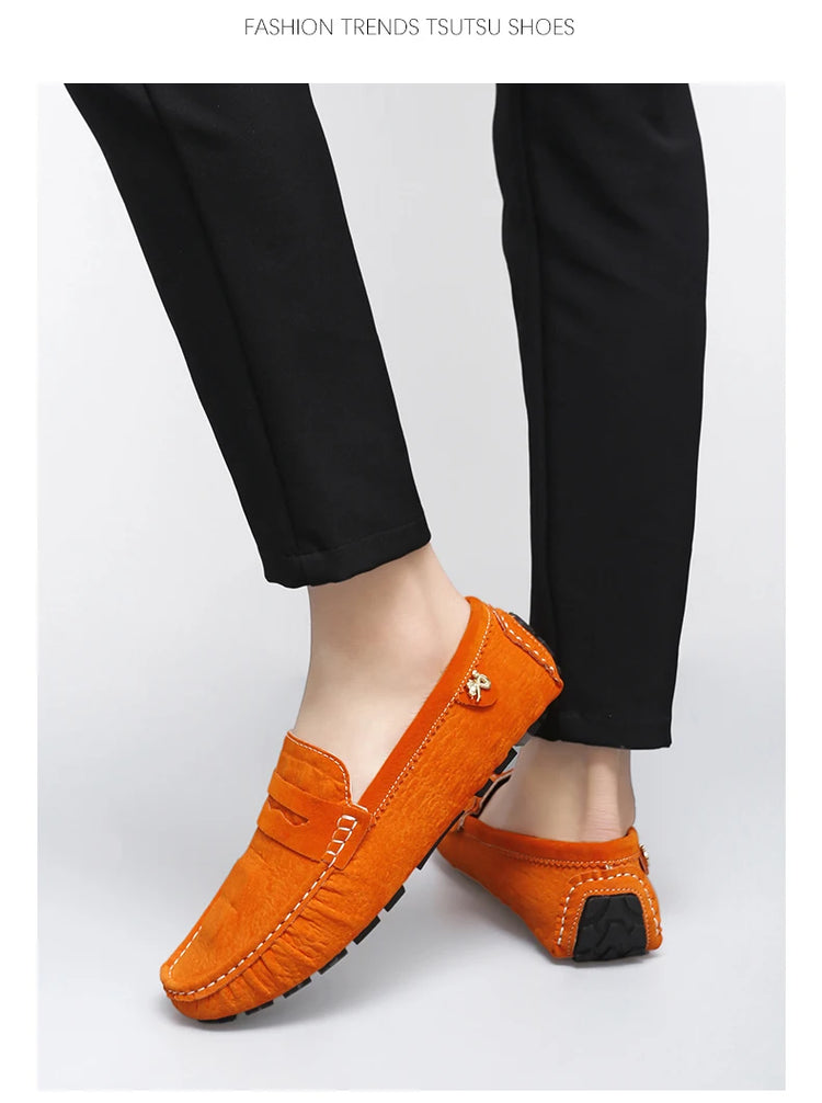 Scarpe Italiane Formali da Uomo, Mocassini in Pelle Fatti a Mano, Scarpe Casual da Guida, Slip-on di Lusso Comodi per Uomo