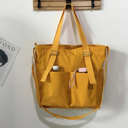 Waterproof Oxford Large Capacity Women Handbag Shoulder Bag Female Crossbody Bags for Women Casual Tote Bag PlatiNum