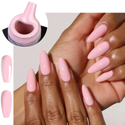 Misscheering 7.5ml Nude Pink Removable Gel Nail Polish UV/LED Gel Suitable  All Skin Tones Professional Nail Salons And Home DIY