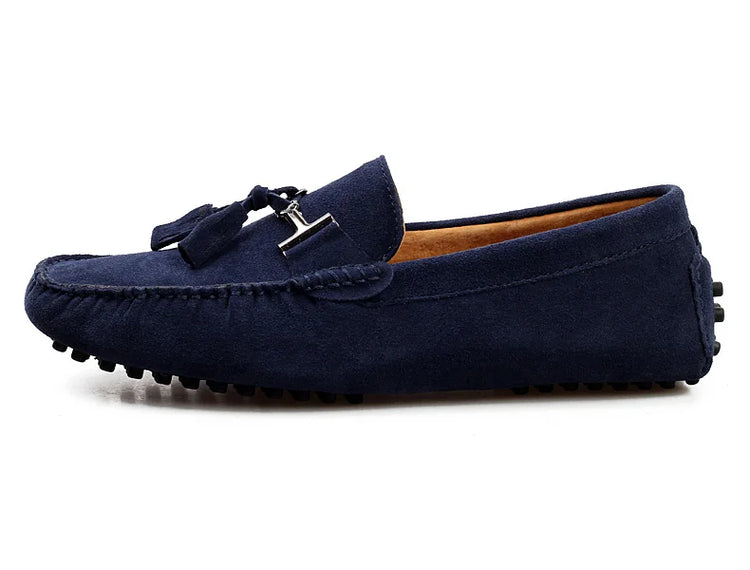 Mocassini da uomo primavera estate scarpe Casual in pelle scamosciata Slip-ons da uomo Luxury Brand Mocassin Man Plus Size 50 51 52 53 per piede grande